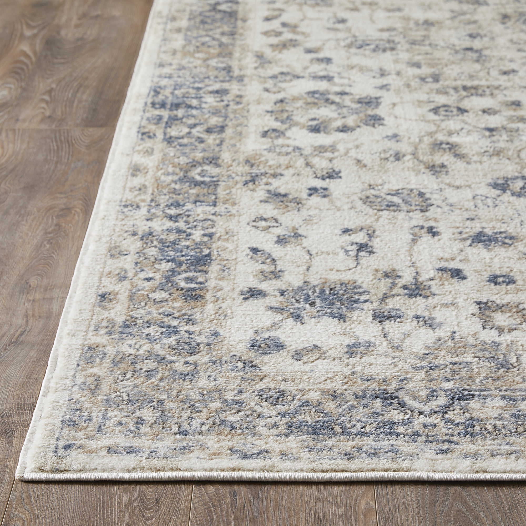 Loomaknoti Kehleigh Adrean 2' x 7' Oriental Indoor Runner Rug , Cream/Blue