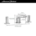 American Standard Studio S 8 in. Widespread 2Handle Low Spout Bathroom