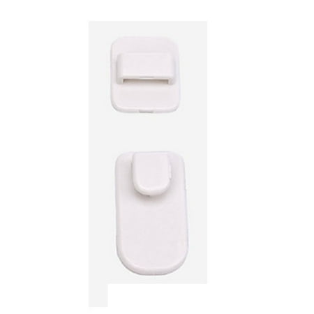 

Yinguo Hooks 2 pair (4Pcs) Sticky Set TV Air Conditioner Remote Control Hanger White
