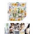 thumbnail image 4 of Sunflowers Cloth Napkins Set of 4 Reusable Dinner Napkins, Spring Flowers Gnomes Hydrangea Daisy Wood Cocktail Napkin Washable Table Napkins for Wedding/Holiday Party/Baby Shower 20"x20", 4 of 7