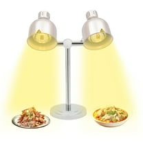Miumaeov 110V Double Head Electric Food Heat Lamp Countertop Food Warmer Light For Food Service