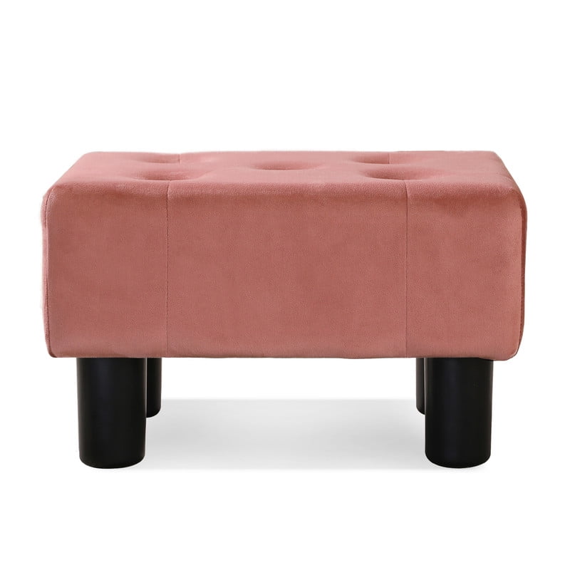 Round Stuffed Pouf Ottoman For Foot Rest, Faux Fur Poufs With Foam Chunk Filling Storage Ottoman Pouf Foot Stool Cushion 20 X 15 Inch Floor Chair For Living Room Bedroom Home Decor White P 59365936