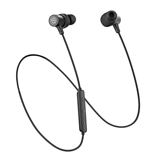 Auriculares inalámbricos SoundPEATS Q30 HD - IPX6 resistentes al sudor y con imanes - Micrófono, bajos envolventes - 10mm Drivers - aptX-HD - 13 horas de reproducción - Ajuste seguro