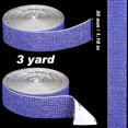 thumbnail image 2 of Royal Blue-1.06 Inch x 3 Yards-Self Adhesive Rhinestone Strips Diamond Bling Crystal Ribbon Sticker Wrap for Craft Jewel Tape Roll with 2 mm Rhinestones for DIY Car Phone Christmas Decoration (Silver, 2 of 7