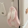 thumbnail image 5 of Cute Bunny Hand Towels with Hanging Loops, Easter Quick Dry Soft Absorbent Microfiber Hand Towels Kitchen Bathroom Wash Hand Towels, 5 of 6