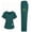 Green, variant on Two Piece Sets for Women Fashion Clothing Short Sleeve Shirt and Elastic Waist Pants Nursing Uniform Matching Sets