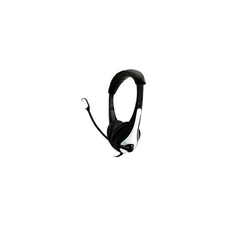 UPC: 0018227228367 | Ergoguys Wired Headset with 3.5mm Plug Black/White EG36WHT
