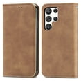 thumbnail image 2 of Feishell Wallet Case For Samsung S23 Ultra, Magnetic Folio Card Slots Holder Kickstand Premium PU Leather TPU Shockproof Interior Protective Case [RFID Blocking] for Samsung Galaxy S23 Ultra, Brown, 2 of 6
