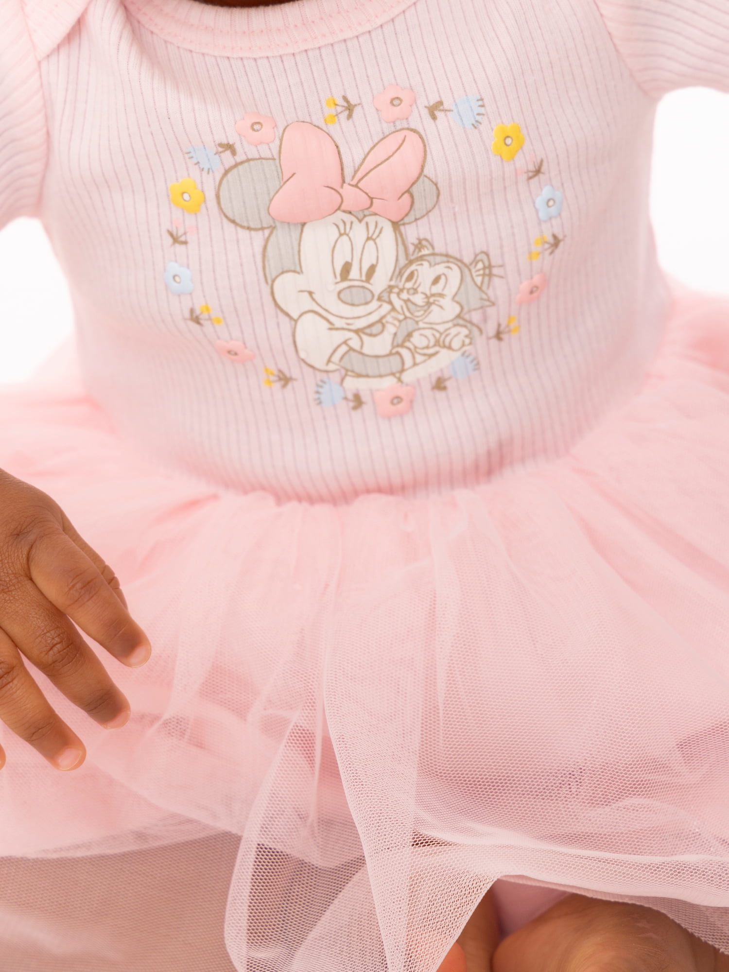 Disney Baby Wishes + Dreams Character Infant Baby Dress and Bow Headband Set, 2-Piece, Sizes Newborn-12 Months