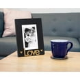 thumbnail image 3 of Isaac Jacobs 5x7 (Matted 4x6) Black “Love” Tabletop Picture Frame, 3 of 4