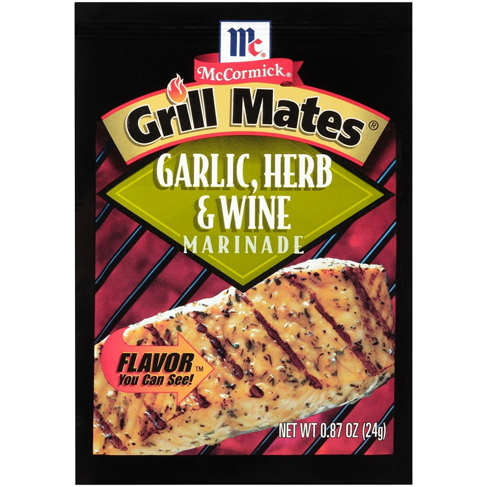 Mccormick Grill Mates Garlic Herb And Wine Marinade Packet 0 87 Oz