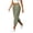 439#Army Green, variant on Linen Capri Pants for Women Cropped Pant Summer Dressy Casual Elastic Waist Beach Trousers 2026 Khaki L