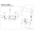 thumbnail image 3 of Kingston Brass KS1995BEX 8 in. Widespread Bathroom Faucet, Oil Rubbed Bronze, 3 of 3