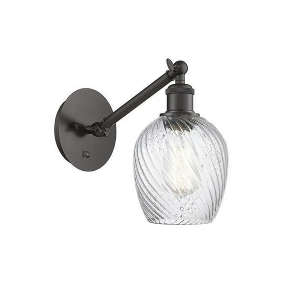 317-1W-OB-G292-LED-Innovations Lighting-Caledonia - 1 Light Wall Sconce In Industrial Style-11.38 Inches Tall and 5.3 Inches Wide Oil Rubbed Bronze
