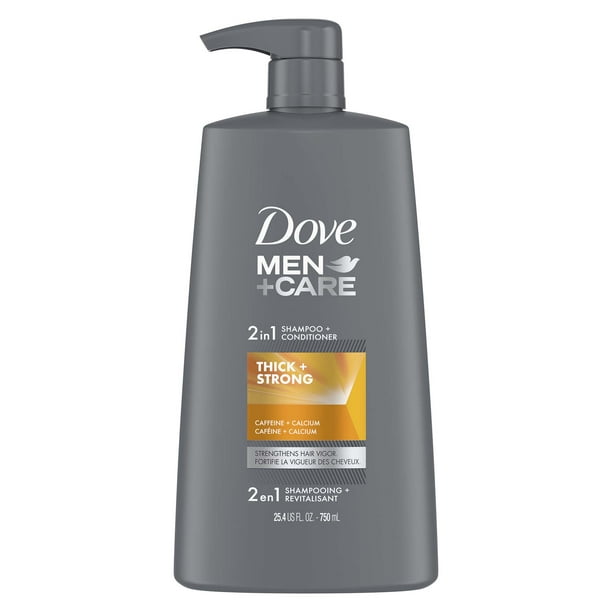 Voorzichtigheid besluiten Misverstand Dove Men+Care Strengthens and Recharges Hair Vigor Fortifying 2 in 1 Shampoo  Plus Conditioner with Caffeine & Calcium, 25.4 fl oz - Walmart.com