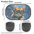 thumbnail image 7 of Yuyamidu Cat Car Window Shade for Baby 2 Pack Cute Car Sun Shade for Window Baby Fish Side Window Sunshades for Kids 20" x 12" Car Interior Decoration, 7 of 7