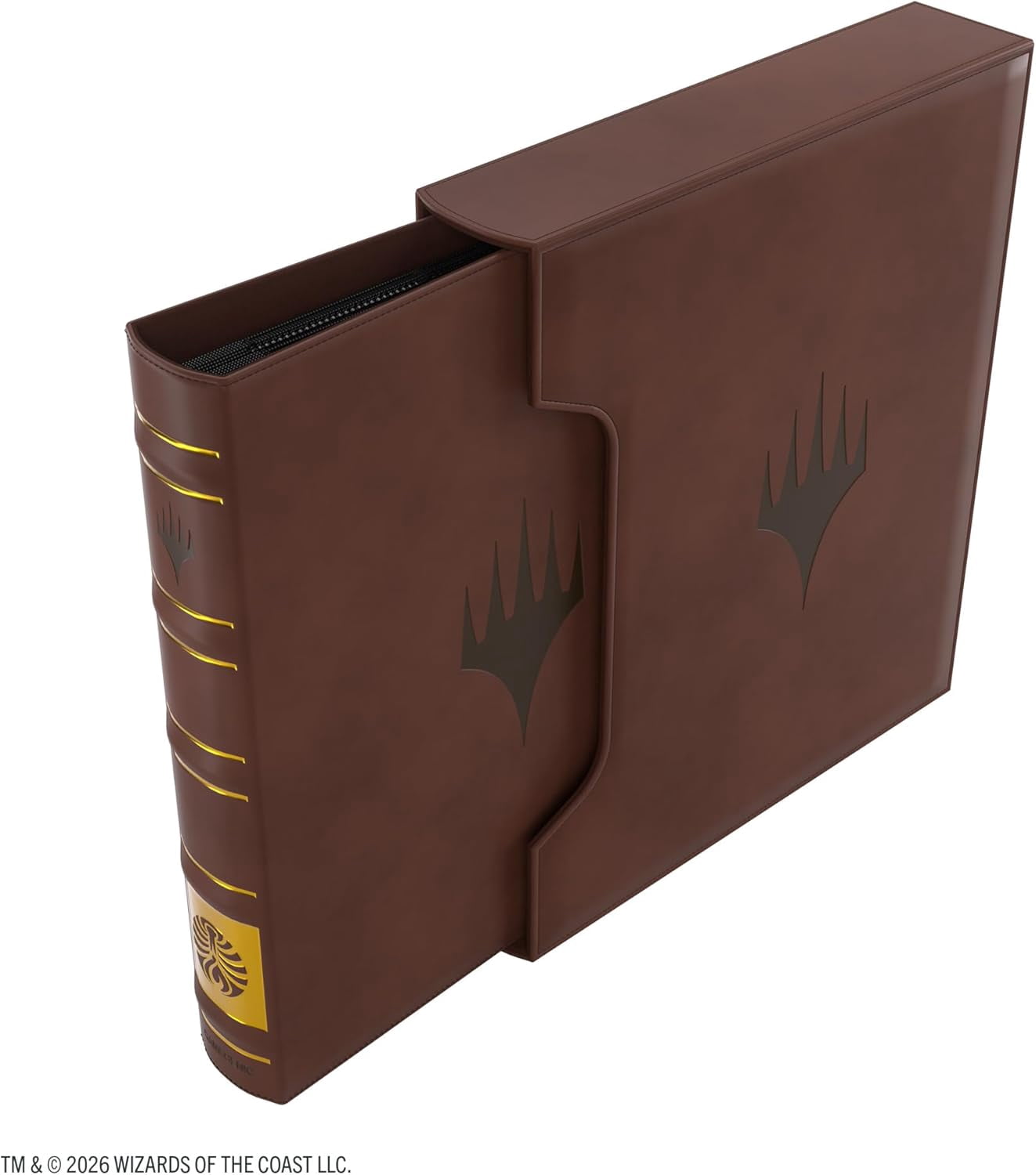 Gamegenic Magic: The Gathering Secrets of Strixhaven Cards Almanac 18-Pocket Premium SLIPCASE Album - Holds 360 Double-Sleeved Cards, Elegant Book-Style MTG Binder with Gold Foil College Spine