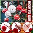 thumbnail image 4 of Cinta colgante de terciopelo Naiovety 100 piezas Navidad burdeos, 4 of 6