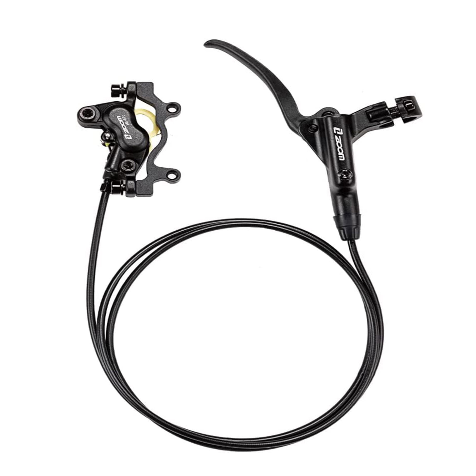 ZOOM Mountain Bike Hydraulic Disc Brakes Set 4Piston Brakes Adapter Fit EBikes/Fat Bike