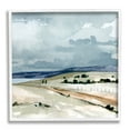 thumbnail image 4 of Stupell Industries Cloudy Country Mountain Road Watercolor Detail Scene Painting White Framed Art Print Wall Art, Design by Emma Caroline, 4 of 5