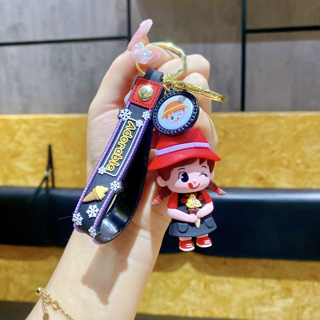 NUEVO Kawaii Anime Cartoon Lovely Girl Llavero Muñecas lindas Colgante Llavero Mochila Adornos Accesorios Joyería Regalos de vacaciones xuanjing unisex