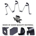 thumbnail image 6 of LHXC  3pcs Black Curtain Rod Brackets- type Adjustable Curtain Rod Holder Heavy Duty Curtain Brackets Single Rod Bracket for Wall ( 25mm ), 6 of 6