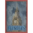 thumbnail image 2 of Phillip, Jamie 14x18 Black Ornate Wood Framed with Double Matting Museum Art Print Titled - London, 2 of 4