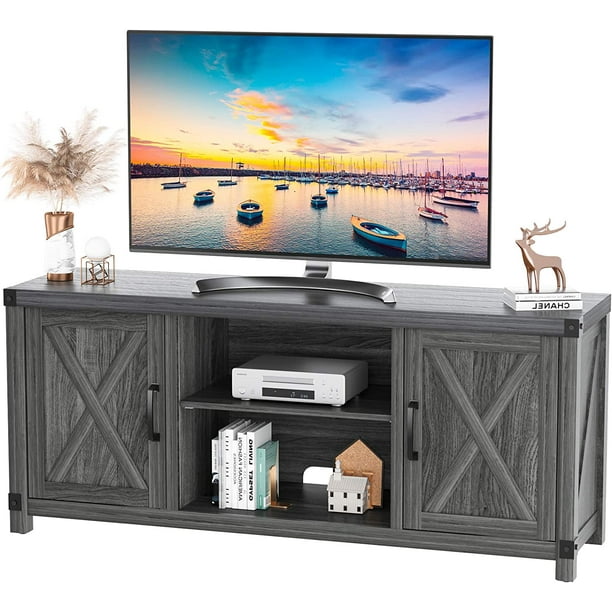Console for 65 Inch TVs with Media Shelves TV Stand