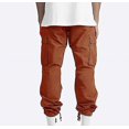 thumbnail image 5 of Pants For Men Solid Casual Multiple Pockets Outdoor Straight Type Fitness Long Pants, 5 of 5