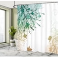 thumbnail image 4 of Ambesonne Nature Shower Curtain, Fall Earth Tones Autumn Leaf, 69"Wx75"L, Almond Green, 4 of 4
