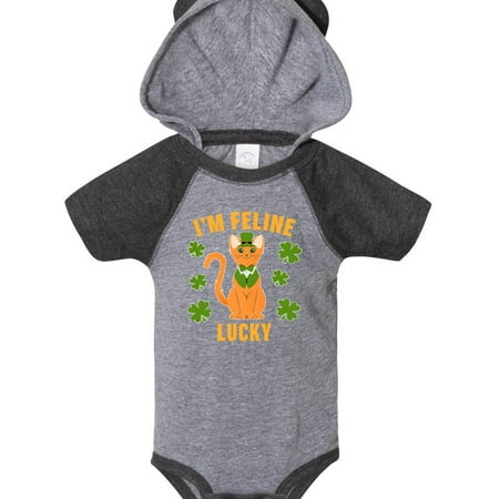 

Inktastic St. Patrick s Day I m Feline Lucky Gift Baby Boy or Baby Girl Bodysuit