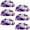 Multicolored, variant on PhooArto 6 Pcs Cup Drawer Pulls, Fantasy Rainbow Stars Unicorn Shell Shape Handles Cabinet Knobs for Dresser Cupboard Closet Wardrobe with Screws