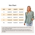 thumbnail image 2 of MOMOFEEL Long Sleeve Shirt For Woman Tunic Tops Casual Loose Blouse For Spring or Summer (M9010 Dark Green S), 2 of 5