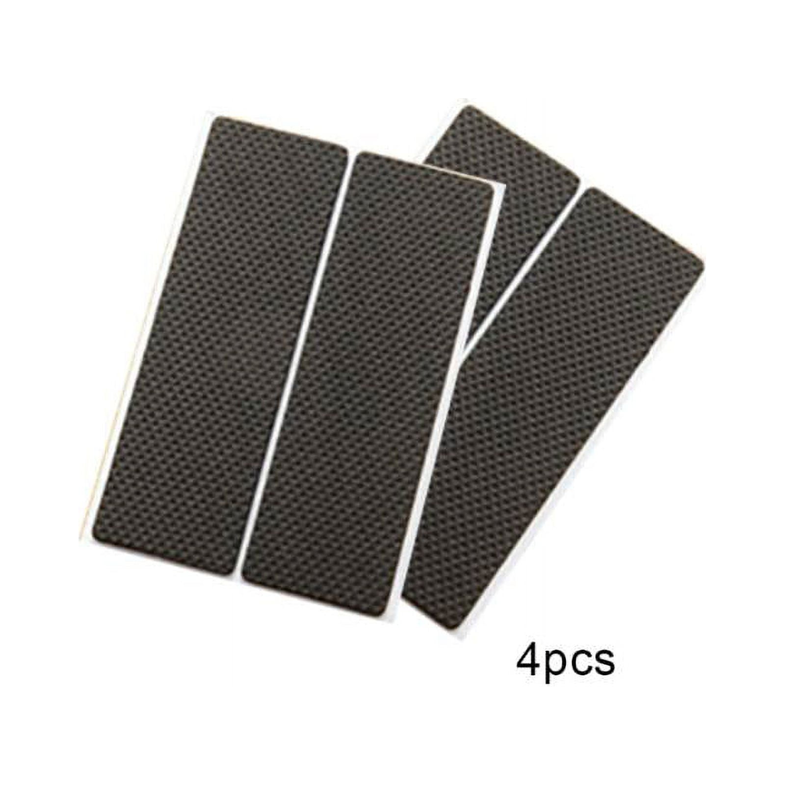 Black Self-Adhesive Non Slip Rubber Sheet by X-Protector 4 pcs 4x5''!