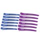 thumbnail image 5 of Pinzas para el pelo de pico de pato, maquillaje, partición de peluquería, Clips seccionadores (azul y morado), 12 Uds., 5 of 8