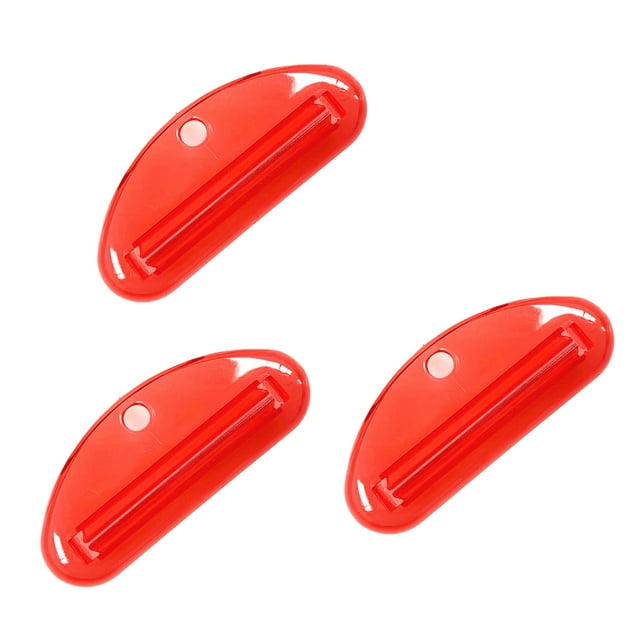 CSChome Toothpaste Squeezers Colorful Face Cleanser Squeezers – 3Pcs Ergonomic Multi Use Plastic Manual Tool Rolling Squeezer