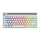thumbnail image 1 of Teclado mecánico compacto para juegos K620T de 62 teclas con retroiluminación LED RGB tipo C y Bluetooth Interruptor blanco con azul, 1 of 9
