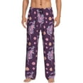 thumbnail image 2 of Lsque Snake And Flower Print Men's Pajama Pants, Lounge Pant - Comfortable Home Wear,Elastic Waistband, Stylish Design-Large, 2 of 9