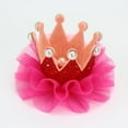 thumbnail image 3 of Lilgiuy Girl's Crown Hair Pin Cute Solid Color Mesh Pearl Hair Clips Kids Party Performance Hair Accessory, 3 of 3