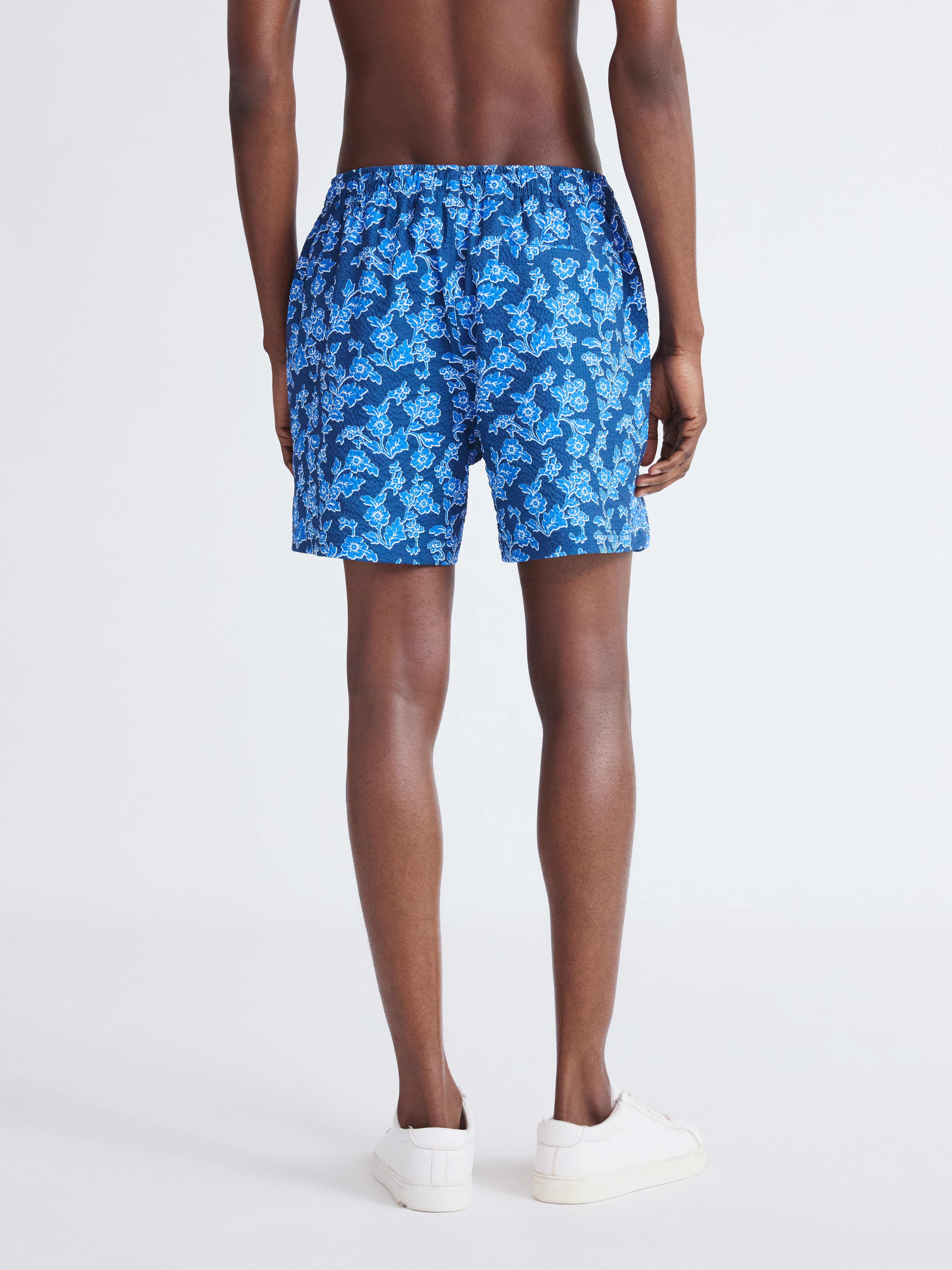Free Assembly Men's Seersucker Swim Trunks, 5" Inseam, Sizes S-3XL