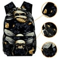 thumbnail image 3 of Lightweight Backpack Skull Bee School Bag Travel Laptop Daypack for Men Women Casual Rucksack, 3 of 6