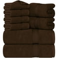 thumbnail image 1 of Utopia Towels Juego De Toallas Premium De 8 Piezas, 2 Toallas De Baño, 2 Toallas De Mano Y 4 Paños De Lavado, 600 G/M², 100% Algodón Hilado En Anillos, Toallas Altamente Absorbentes Para Baño, Gimnasi, 1 of 9