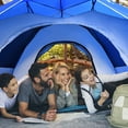 thumbnail image 3 of Goplus 4 Person Instant Pop-up Camping Tent 2-in-1 Double-Layer Waterproof Tent Blue, 3 of 10