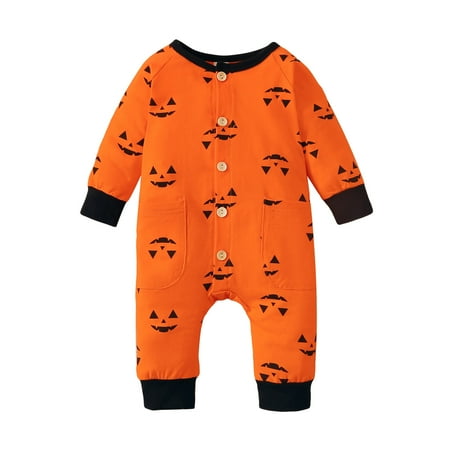 

Toddler Kids Baby Romper Boys Girls Long Sleeve Cartoon Prints Jumpsuit Outfits For 12-18 Months