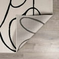 thumbnail image 4 of Hauteloom Eilir Modern Abstract Area Rug - Contemporary Geometric Carpet for Living Room, Bedroom, Dining Room - Beige, Black, Cream - 6'7" x 9', 4 of 13