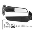 thumbnail image 3 of Side Wing Mirrors, Side View Mirrors Sporty Look Broad Vision Easy Installation Rotatable  For Motorcycle, 3 of 8