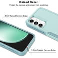thumbnail image 2 of For Samsung Galaxy S23 FE Case, Dual Layer Shockproof Heavy Duty Cover, eBizWare Rugged Full Body Protection Military Grade Phone Case for Galaxy S23 FE - Mint Green, 2 of 8