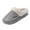 #007-Gray, variant on Men's Sport Plush Fleece Slippers - Warm Non-Slip Slip-On Indoor House Shoes for Fall Winter, Cozy Home Use with Fashion Letter Print, Perfect for Couples