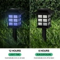 thumbnail image 4 of 12 Pack Solar Pathway Lights - RGB Color Changing, IP44 Waterproof, Auto Dusk to Dawn Outdoor Garden Lights for Yard, Driveway & Patio, 4 of 6