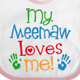 thumbnail image 4 of Inktastic Me Meemaw Loves Me Cute Boys or Girls Baby Bib, 4 of 4
